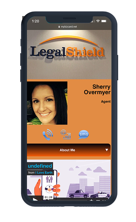 Sales professional digital business card example